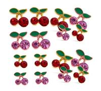 LIFKOME Accessoires Nail Art Cerises 3d 32 Pièces Alliage Solide Cristaux Pour Décoration De Manucure Femme Et Partage Entre Amies