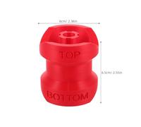 LIFKOME Adaptateur pour Flacon de Savonnette Rouge 4 CM Entonnoir Anti-Fuite Réutilisable pour Shampooing Lotion et Produits Liquides de Salle de Bain Connecteur de Transfert Pratique