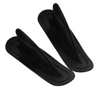 LIFKOME Ailerons de Planche de Surf Lot de 2 Pièces en PVC Aileron de Requin Noir Détachable Vacances, Gouvernail Arrière de Planche Gonflable pour Kayak et Bateau