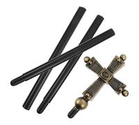 LIFKOME Ancien Bâton Papal Croix Argentée Accessoire Costume Religieux pour Prêtres et Sorciers Prop Cosplay Halloween et Bal Masqué pour Adultes et Garçon Fille