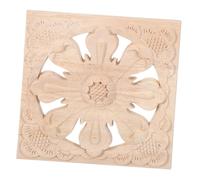 LIFKOME Appliques Moulables pour Meubles en Bois Beige Sculpté Style Européen Élégant, Finition Classique Installation Facile pour Décoration Murale Maison et Salon