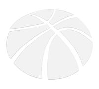 LIFKOME Autocollant Mural Miroir Basketball Auto-adhésif Petite Taille Argenté, Stickers Muraux Décoratifs pour Chambre, Art Mural DIY Étanche pour Décoration Intérieure et Fêtes