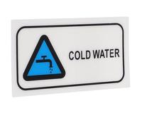 LIFKOME Autocollants Eau Froide Adhésifs Imperméables, Étiquettes Signalétiques pour Tuyaux de Sécurité, Différentes Tailles, Usage Industriel et Médical, pour Écoles et Hôpitaux