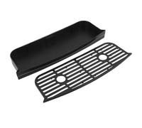 LIFKOME Bac Récupérateur de Gouttes D’eau Noir pour Distributeur de Réfrigérateur, Plateau Anti-déversement Recyclable à Séchage Rapide, Accessoire Amovible Compatible Fontaine à Eau,