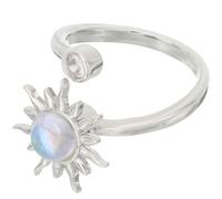 LIFKOME Bague Réglable Cuivre Tournesol Pour Femme Bijou Fidget Silencieux Et Anneau Ouvert Élégant Adaptable à Âges