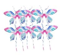 LIFKOME Ballon Film Aluminium Décoration Festive pour Fête et Cosplay Lot de Bleu Scintillant avec Mini Gonfleur Accessoires pour Photos et Scène Couleur Aléatoire