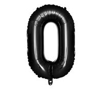LIFKOME Ballons Chiffres Noirs avec Ballons Aluminium Réutilisables pour Décoration Anniversaire et Fête Jumbo pour Guirlande Suspendue