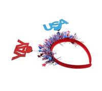 LIFKOME Bandeau de Couleur de Cheveux Patriotique Couvre-chef Du Jour de L'indépendance Des États-unis Bandeau Du 4 Juillet