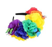 LIFKOME Bandeau de Fleurs pour Fête Mexicaine Coiffe Festival Réaliste et Accessoire Polyvalent pour Halloween Mariage et Carnaval