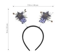 LIFKOME Bandeau Décoratif Nouvel An à Étoiles Serre-tête Fête Du Réveillon Multi-usage Accessoire Cheveux Thème Années pour Soirées Festives