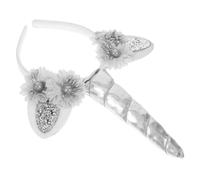 LIFKOME Bandeau Licorne Avec Corne Et Fleurs Accessoire Féérique Pour Anniversaire Fête Ou Déguisement