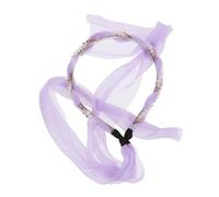 LIFKOME Bandeau Pour Cheveux Noué Bandes De Cheveux Dames Ouah Groupe Mesdames Tresser Mode Accessoires De Cheveux Pour Femmes Perles Mariage -tête Avec Clips Ruban Violet