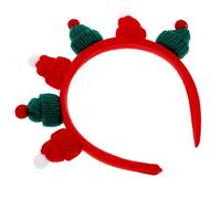 LIFKOME Bandeau Serrage-Tête Chapeau Décoratif de Noël Mini Rouge et Vert Accessoire de Fête Léger et Confortable pour Soirées Cosplay et Décoration de Cheveux Festive