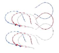 LIFKOME Bandeaux Cheveux Étoile Garçon et Filles Filles Lot de 9 Accessoires Fête Nationale Plastique Confortable pour Jour de L'Indépendance Célébration Patriotique
