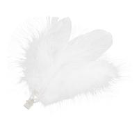 LIFKOME Barrette Plume Blanche Légère pour Ballet et Costume Accessoire Cheveux Fée Élégant Pince Décorative Portable pour Mariage et Fêtes