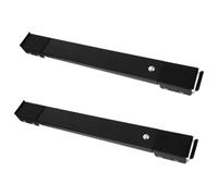 LIFKOME Base Réglable en Fer Roulettes Mobiles Noires Antidérapantes pour Lave-linge et Réfrigérateur, Lot de 2 Pièces, Support Moderne et Solide pour Appareils Lourds