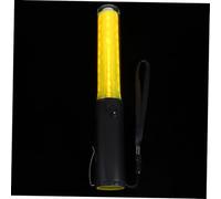 LIFKOME Bâton Lumineux Jaune pour Concerts Et Fêtes Rejouable Baguette Fluorescente pour Contrôle De Trafic Et Animation Festive