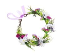 LIFKOME Bohemian Flower Crown For Women And Lightweight Floral Headpiece For Weddings Beach Vacations Festivals And Photo Props Comfortable All-day Wear Romantic Boho Style