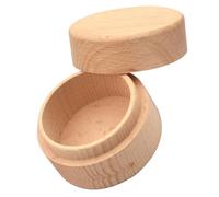 LIFKOME Boîte à Bijoux Bois Rond Pour Anneaux Boîte De Rangement Élégante Pour Fiançailles Et Propositions Accessoire Personnalisable Et Pratique Pour Les Moments Spéciaux