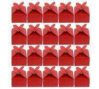 LIFKOME Boîte à Bonbons en Papier Rouge Forme Cœur 50pcs pour Mariage Créative Portable Emballage Présent pour Banquet et Fête
