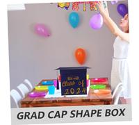 LIFKOME Boîte à Cartes De Remise De Diplôme Coffret Cadeau pour Chapeau Boîte à Messages pour Fête pour Cérémonie