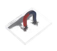 LIFKOME Boîte à Poudre de Fer Magnétique avec Limaille de Fer 4 Cm pour Expériences Scientifiques, Outil Pédagogique en Physique Électromagnétique, Démonstration de Lignes de Champ