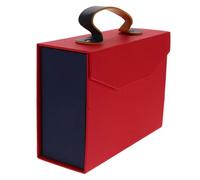 LIFKOME Boîte Cadeau Avec Couvercle Rabattable Et Poignée Portable Pour De Fête Et De Bijoux