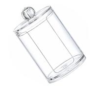 LIFKOME Boîte de Rangement Transparente pour Disques et Gobelets Papier avec Sillon Pratique Petite Boîte Empilable pour Maquillage et Accessoires Quotidiens