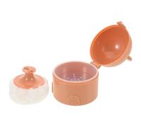 LIFKOME Boîte pour Poudre Corporelle Portable Ours Boîtier Vide pour Poudre avec Huile de Organisateur Doux et Sécurisé pour Garçon Fille Compact pour Voyage et Usage Quotidien