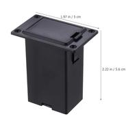 LIFKOME Boîtier de Batterie 9v pour Guitare et Basse, 2 Pièces, Support pour Pile Micro Actif, Boîtier Compact Noir, Accessoire Solide pour Micro Guitare Électrique, Rangement Pratique