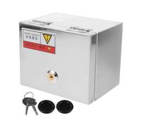 LIFKOME Boîtier de Protection Électrique Acier Inoxydable avec Serrure Boîte Extérieure Étanche pour Prise de Courant Coffret Électrique Robuste pour Installation Murale Plusieurs styles