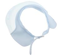 LIFKOME Bonnet de Bain Garçon Fille Imperméable Réglable Protection Douce et Confortable Visière Anti-eau pour Lavage des Cheveux des Tout-petits Design Double Transparent Bleu