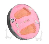 LIFKOME boue de main de bébé de bébé bébé de naissance kit souvenirs kit bébé unique enregistrement kit de fabrication d'ornements pour enfants fer rose