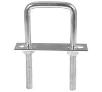 LIFKOME Boulon U Carré Galvanisé Acier avec Écrous et Rondelles Fixation Stable pour Remorque Bateau et Usage Industriel Résistant Corrosion et Facile à Installer
