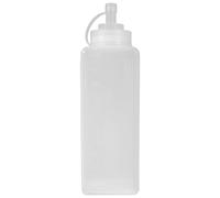 LIFKOME Bouteille à Condiment Souple 1000 Ml en Plastique Large Ouverture Distributeur Étanche pour Sauces Ketchup et Vinaigrettes - Récipient Professionnel Polyvalent Réutilisable