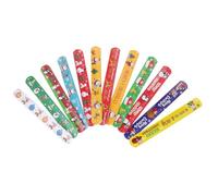 LIFKOME Bracelets à Claquer de Noël pour Garçon et Filles 48 Pcs Motifs Pingouin Mignons en Pvc Souple Accessoires Fête Noël Sécurisés et Légers pour Présents Événementiels