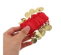 LIFKOME Bracelets de Danse Orientale à Clochettes 4 Pièces Ajustables Accessoires pour Danse du Ventre et Spectacles Indiens Bijoux Scintillants pour Soirées et Costumes