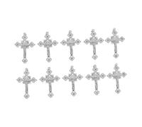 LIFKOME Breloque Croix 10pcs Pendentif Croix Bijoux Fabrication Diy Petite Décoration Création
