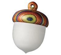 LIFKOME Breloques De Gland Lumineux Diy, Pendentifs De Bijoux En Bois 25x21mm, Accessoires Créatifs Pour Bracelets Et Porte-clés, Présent Loisirs Créatifs Pour Amateurs De Bricolage