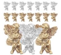 LIFKOME Breloques Nail Art 80 Pcs Taille Décorations Manucure 3d Tout Usage Femmes Usage Professionnel et Maison Tons Argenté et Doré