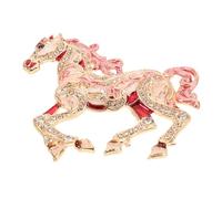 LIFKOME Broche Cheval Décorative Alliage de Zinc Légère pour Femme Accessoire Animal Polyvalent pour Robes Châles et Tenues Festives