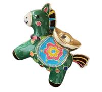 LIFKOME Broche Cheval Symbole de Richesse Émail Accessoire Décoratif pour Vêtements Sacs et Écharpes Épingle Vintage pour Femmes et Hommes