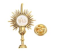 LIFKOME Broche Croix Communion de Doré Épingle Religieuse Robuste et Élégante pour Femmes et Filles Accessoire Cadeau Première Communion et Décoration Spirituelle