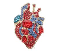 LIFKOME Broche Cœur Anatomique Gothique Vintage pour Médecins et Infirmières Épingle à Revers Confortable sans Allergie Accessoire Élégant pour Cardigan et Veste