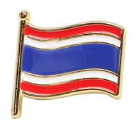 LIFKOME Broche Drapeau National Métal Créative Épingle à Poitrine Unisexe Décoration Vêtements Festival Taille Standard Bleu Blanc Rouge