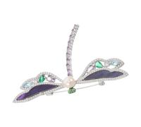 LIFKOME Broche Libellule Cristal Strass Épingle à Vêtements pour Femmes Badge Animalier Mode