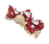 LIFKOME Broche Mini Cheval Rouge en Cristal Épingle Légère en Pierre Brillante Broche Chinoise Élégante pour Vêtements Paquet et Accessoires Bijou du Nouvel An Chinois 2026 Style