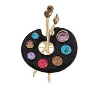 LIFKOME Broche Palette de Peinture pour Femme Épingle Anti-exposition pour Costumes et Robes Accessoire Polyvalent pour Écharpe Chapeau et Sac pour Fête des Mères et Occasions Spéciales