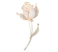 LIFKOME Broche Rose Doré pour Femme Épingle Décorative Mode Accessoire Chic pour Vêtements Sacs Écharpes pour Occasions Spéciales