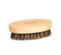 LIFKOME Brosse à Barbe Homme Poils De Sanglier Ovales Manche Hêtre Naturel Soin Et Massage Peau Sous-jacente Nettoyage Barbe Et Moustache